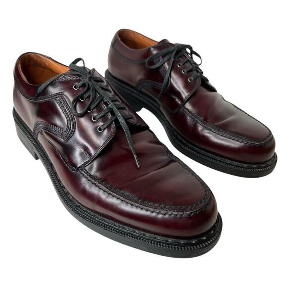 Johnston & Murphy Other - JOHNSTON & MURPHY Derby Leather Shoes in Burgundy Men's Size 9.5 M